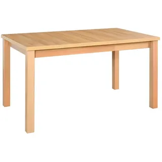 Leaf Design Esstisch Modena 1, 140-180/80 cm, grandson , Birkefarben , Holz , Echtholz,Buche , Holz Optik , 140x78x80 cm , Esszimmer, Esstische
