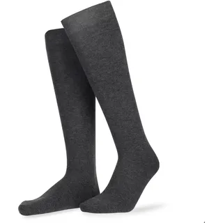Hudson Kniestrümpfe Relax Cotton grau 43-44