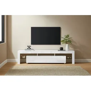 OTTO home Cassy TV-Board 200 cm Weiß Melamin