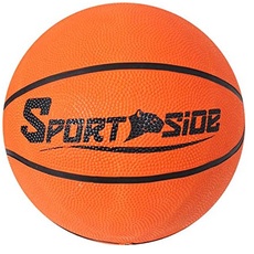 SPORTSIDE - Basketball - Ball Game - Basketball - Basketball - Size 7 - Sports Accessory - 046585 - Orange - Rubber - 24 cm - Sports Article