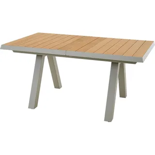 Siena Garden Gartentisch ausziehbar Teak 91 cm x 160 cm