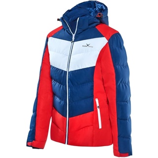 Black Crevice Damen Skijacke, blau/rot/weiß, 42