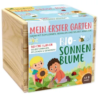 Feel Green ecobox-Kids-Edition Sonnenblume, Nachhaltige Geschenkidee (100% Eco Friendly), Grow Your Own/Anzuchtset, Made in Austria