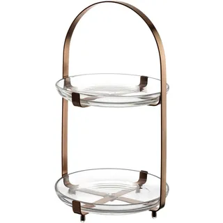 LEONARDO Etagere Cucina, rund, 18.6x32.0x18.6 cm, Tragegriff, zerlegbar, Tischkultur , Servieren, Etageren