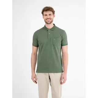 Poloshirt LERROS "Poloshirt in weicher Piquéqualität", Herren, Gr. S, grün (sage grün), 100% Baumwolle, ohne Ausschnitt, Shirts Poloshirt