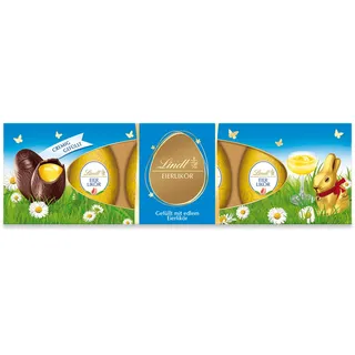 Lindt Schokolade | Eierlikör-Eier | 108g | Zartbitter-Schokoladeneier mit cremiger Eierlikör-Füllung | Ostereier mit Alkohol | Osterschokolade für Erwachsene | Geschenkidee zu Ostern