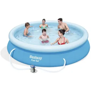 Bestway Fast Set 57274, 5377 l, Aufblasbarer Pool, Blau, 15 kg - Blau