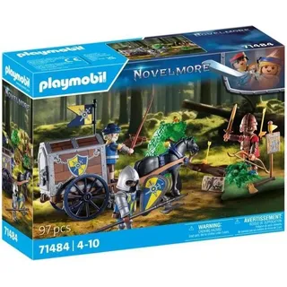 PLAYMOBIL Novelmore Convoi mit Banditen, Rittern und Dieben, Kutsche, Pferd & Schatz, 4+ Jahre