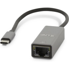 LMP USB-C-auf-Gigabit-Ethernet-Adapter, grau (USB-C, RJ45), Netzwerkadapter, Grau