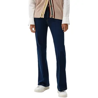 s.Oliver Damen Jeans, Jeans Beverly Flared Leg, Dark Blue Denim, 36/32