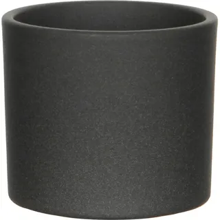 Mica Decorations Übertopf  Era Ø 13,5 cm x 12,5 cm Dunkelgrau matt