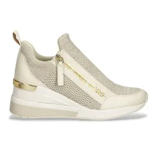 Michael Kors für Damen. 43S3WIFS4D Turnschuhe Willis beige (37), Gold, 5 bis 8 cm, Reißverschluss, Lässig