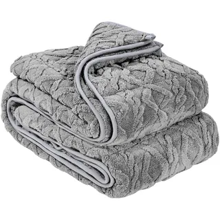 VEVOR Gewichtsdecke, 9 kg, Therapiedecke 1524x2032 mm, Gewichtete Decken Queen-Size, Sherpa-Fleece-Decke mit Glasperlen, für Erwachsene mit 90–113 kg, Linderung von Angstzuständen & Stress, grau