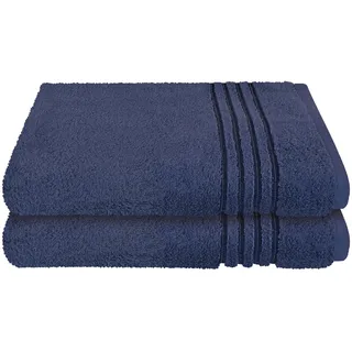 Milano Duschtuch 2 x 70 x 140 cm dunkelblau