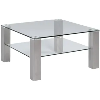 m2 Kollektion Couchtisch Cilo 1 in Silber, B/H/T = 78x41x78cm