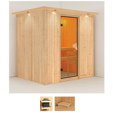 Bild von Sauna »Bedine«, (Set), ohne Ofen beige