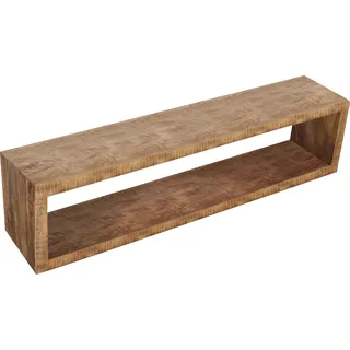 Möbilia Wandregal 80 x 20 x 15 cm Braun