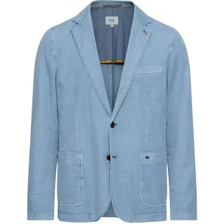 camel active Herren Casual Sakko aus Baumwoll-Leinen-Mix Hellblau, menswear-48