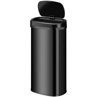 Juskys Mülleimer Viereckig 70 l Schwarz