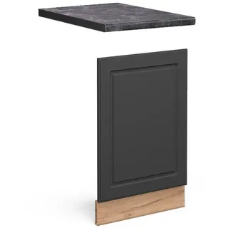 Vicco Unterschrank Frontblende Fame-Line 45 x 67,4 x 1,6 cm Anthrazit-Gold