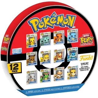 Funko Pokémon 12er Multipack Bitty Pop! Funko - Rot/Mehrfarbig