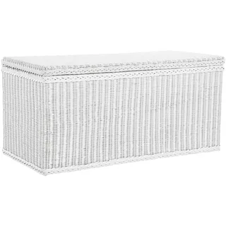 Korb-Outlet Truhe/Wäschetruhe aus Rattan (Weiß, MAX)