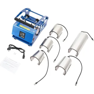 Heißpressmaschine, 6-in-1 Vielseitigkeit, Digitale Steuerungen, Blau, EU