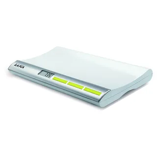 Laica Elektronische Babywaage, mit Gewichtssperre, 20 g - 20 kg Kapazität, silber
