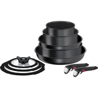 Tefal Ingenio Daily Chef Kochgeschirr-Set 10-teilig L7629142 Pfanne - Schwarz
