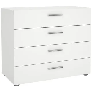 INOSIGN Kommode weiß, Metall, 4 Schubläden, Breite 80 cm, Höhe 68 cm