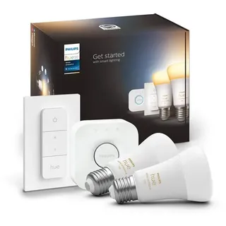 Philips Hue White Ambiance A60 E27 1100 Lumen - Starter Set mit 2 Glühbirnen