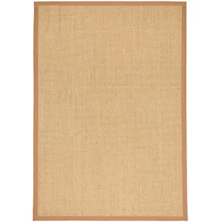 Pergamon Sisalteppich Natura Klassisch mit Bordüre Nuss 150x150cm