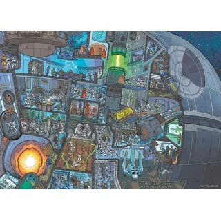 Ravensburger Star Wars: Where's Wookiee Puzzle mit 1000 Teilen | Einzigartiges Design | Softclick Technologie Puzzle-Enthusiasten