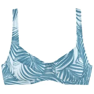 LASCANA ACTIVE Bügel-Bikini-Top Damen petrol-bedruckt Gr.38 Cup B