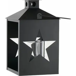 Boltze Laterne Natalia Quadrat 29 cm x 29 cm x 47 cm Schwarz