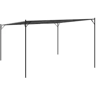vidaXL Pavillon 4 x 4 m inkl. 4 Seitenteile Anthrazit/Grau