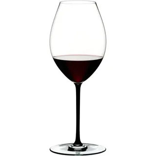 RIEDEL 4900/41B FATTO A MANO Syrah Weinglas - Stiel SCHWARZ - Schwarz