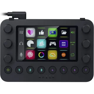 Razer Stream Controller - All-in-One-Deck für Streaming und Content-Erstellung (12 Haptisch Schaltbare Tasten, 6 Taktile Analog-Dials, 8 Programmierbare Knöpfe) Schwarz