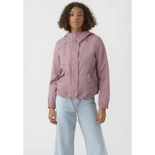 Vero Moda Parka VERO MODA "VMZOA SHORT PARKA NOOS", Damen, Gr. M, rosa (nostalgia rose), Web, Obermaterial: 100% Polyester, unifarben, regular fit normal, Jacken Parka, mit Kapuze, Topseller