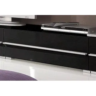 Lowboard HÖLTKEMEYER "Aqua", schwarz (schwarz, schwarz), Sideboards, Lowboard, Schönes Anbauprogramm in 2 hochglänzenden Farben, Breite 80 cm