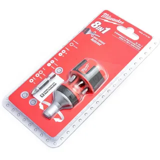 Milwaukee Kompakt-Schraubendreher mit Ratschenfunktion, Ratsche inkl Bits, Drehmomentratsche 8 in 1