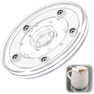 10 cm Acryl Lazy Susan Drehteller Kunststoff Lager Drehbarer, Gewürzregale und Vorratsschränke, Transparenter Plattenteller mit Kugellager für einfache Handhabung