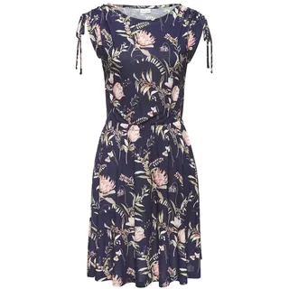 VIVANCE Jerseykleid Sommerkleid Blumen Rosa 36