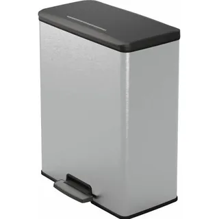 Curver Deco Bin Slim 65 l Silber