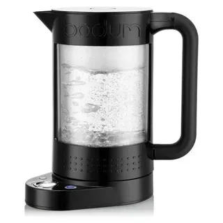 Wasserkocher, BODUM BISTRO, 1,1 L, 1500 W, 5 Temperaturstufen, Doppelwandig, Glas Innenraum, Schwarz