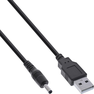 InLine USB DC Stromadapterkabel, USB A Stecker zu DC 3,5x1,35mm 1m