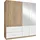 Wäscheschrank Alvor 181 x 197 x 54 cm Weiß/Beige