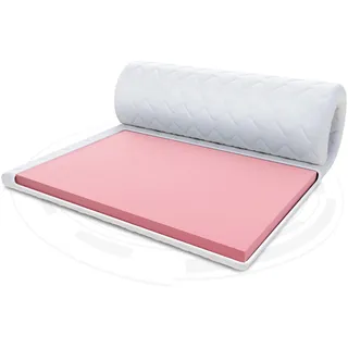 FDM Matratzentopper VISCO MAX Matratze Topper 80x200 cm Härtegrad H1 Höhe ca. 8 cm thermoplastischer Schaum Allergiker Geeignet Öko-Tex Weiß