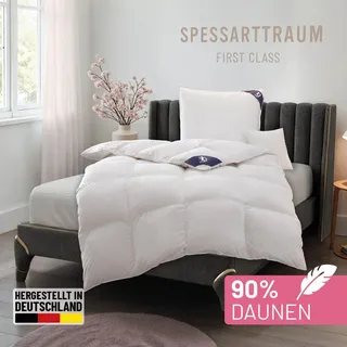 SPESSARTTRAUM "First Class", normal Füllung: 90Daunen10FedernKlasse1Downpasszertifiziert 1 Stk. tlg. 5 Wärmeklassen & 6 Größen, Bestseller,