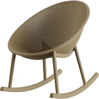 BEST Freizeitmöbel Best Gartenstuhl Qosy Schaukelstuhl 66 x 83 x 80 cm beige 2 St.